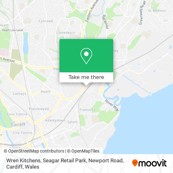 Wren Kitchens, Seagar Retail Park, Newport Road, Cardiff map