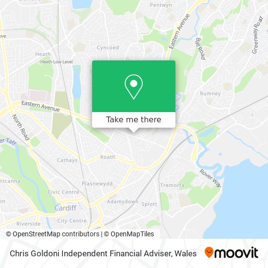 Chris Goldoni Independent Financial Adviser map
