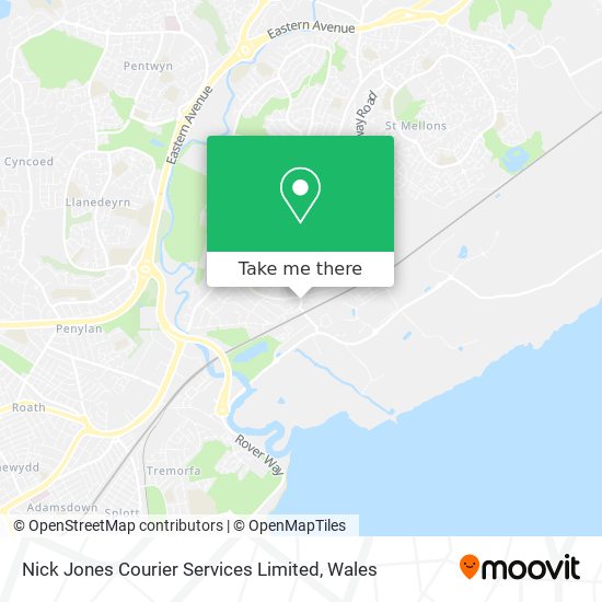 Nick Jones Courier Services Limited map