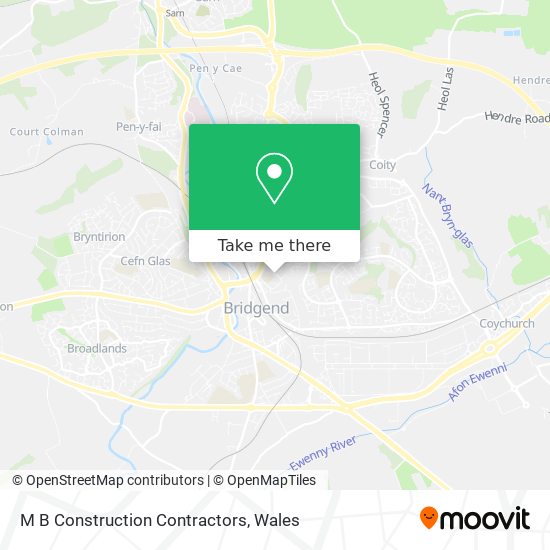 M B Construction Contractors map