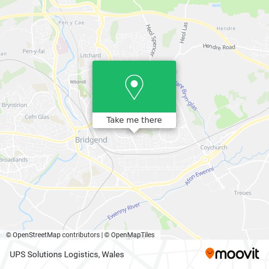 UPS Solutions Logistics map