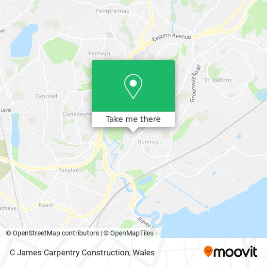 C James Carpentry Construction map