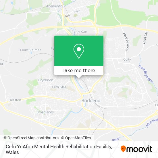 Cefn Yr Afon Mental Health Rehabilitation Facility map