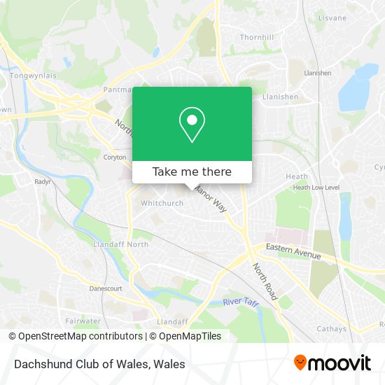 Dachshund Club of Wales map