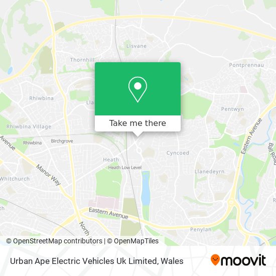 Urban Ape Electric Vehicles Uk Limited map