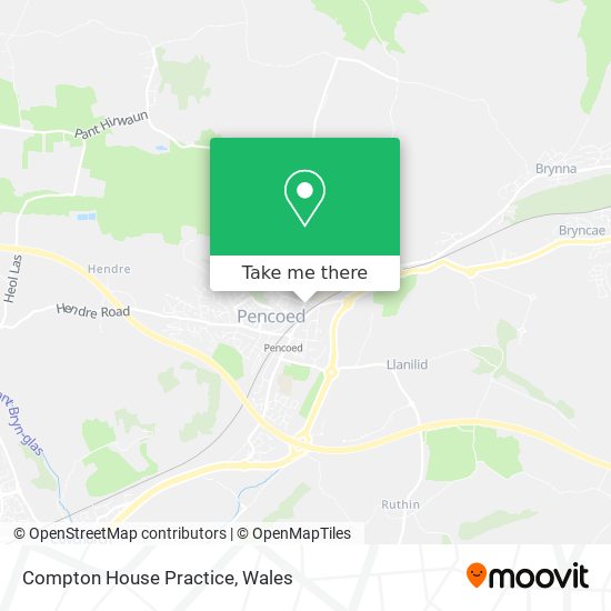 Compton House Practice map