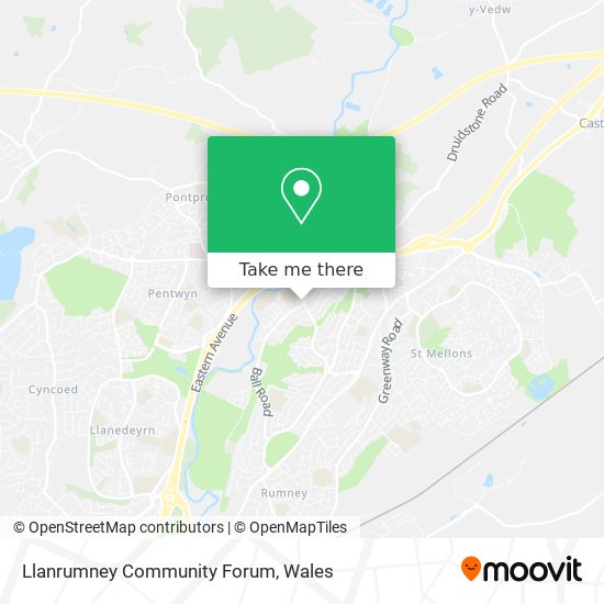 Llanrumney Community Forum map