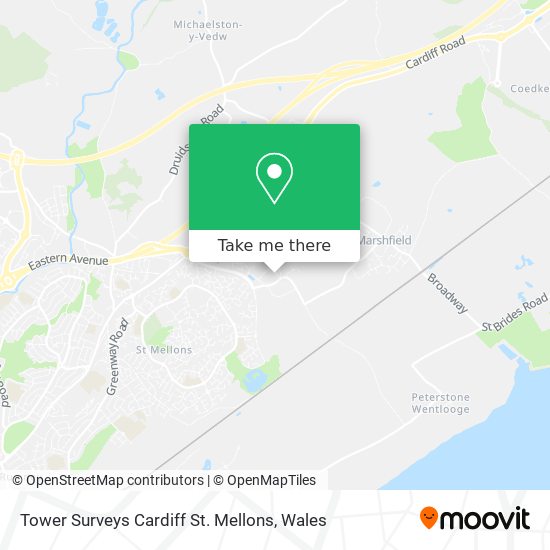 Tower Surveys Cardiff St. Mellons map