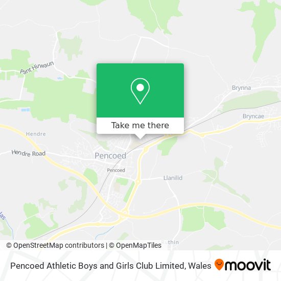Pencoed Athletic Boys and Girls Club Limited map