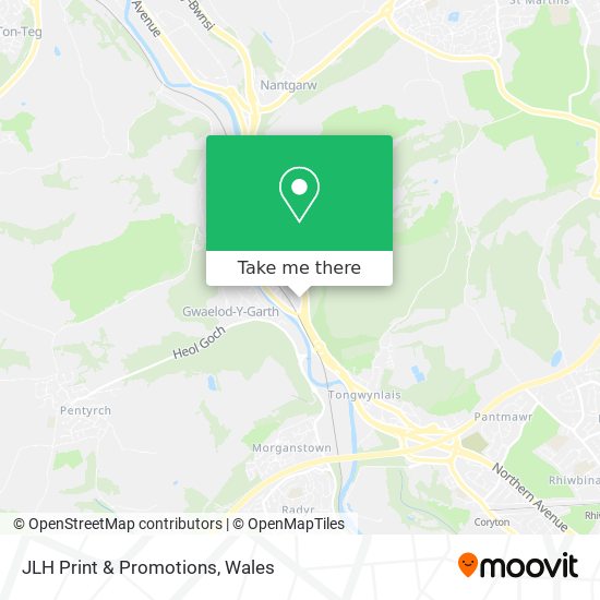 JLH Print & Promotions map