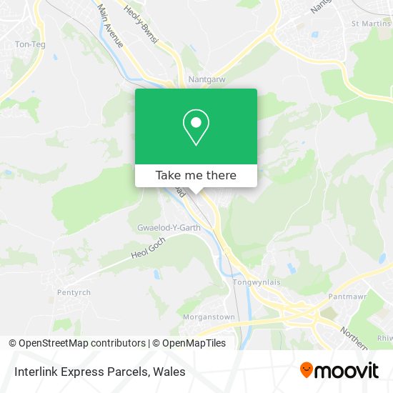 Interlink Express Parcels map