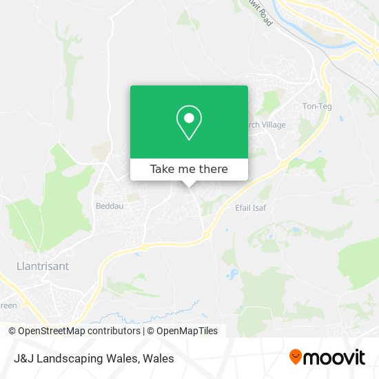 J&J Landscaping Wales map