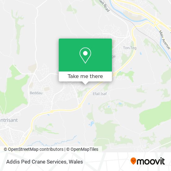 Addis Ped Crane Services map