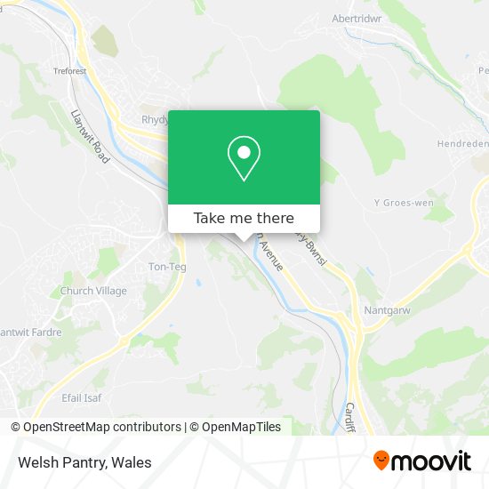 Welsh Pantry map