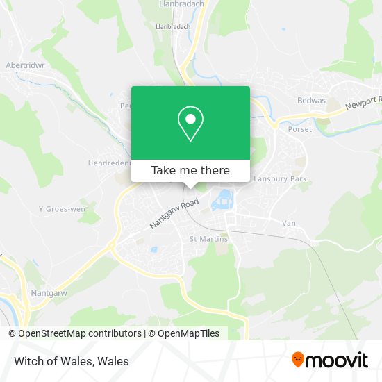 Witch of Wales map