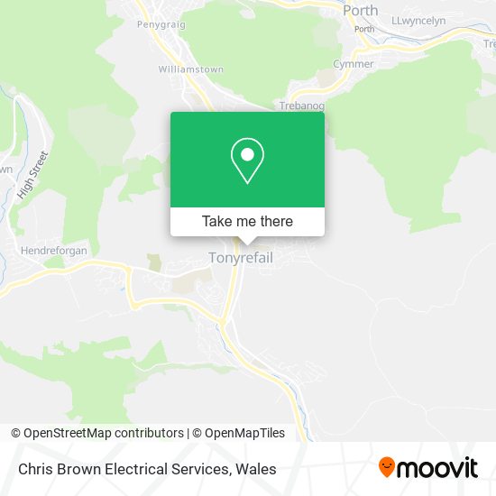 Chris Brown Electrical Services map