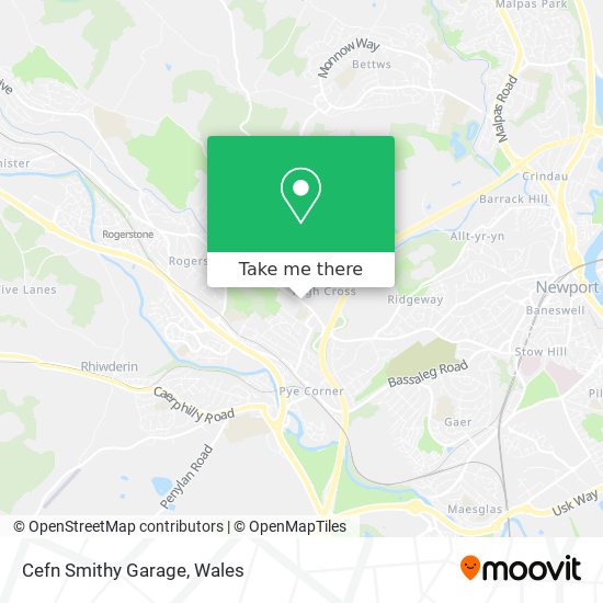 Cefn Smithy Garage map
