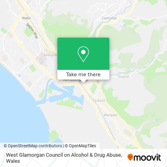 West Glamorgan Council on Alcohol & Drug Abuse map