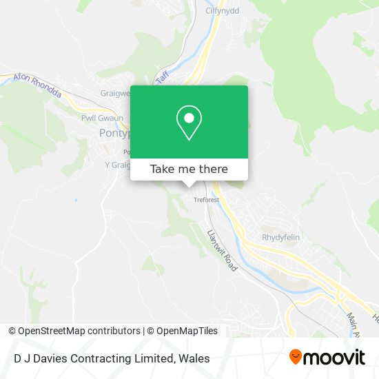 D J Davies Contracting Limited map
