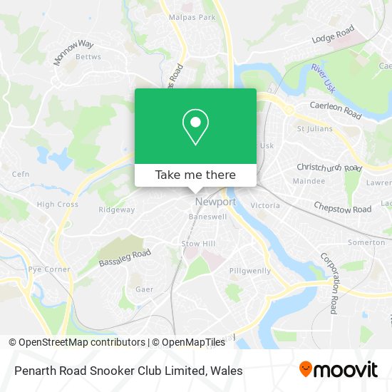 Penarth Road Snooker Club Limited map