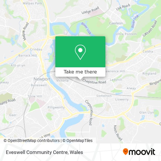 Eveswell Community Centre map