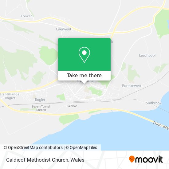 Caldicot Methodist Church map