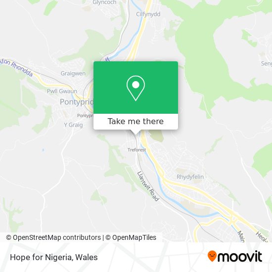 Hope for Nigeria map