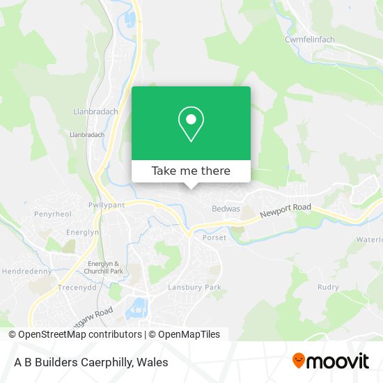 A B Builders Caerphilly map