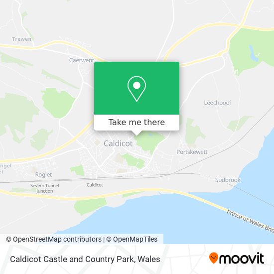 Caldicot Castle and Country Park map