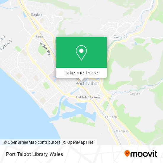 Port Talbot Library map