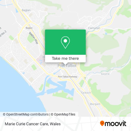 Marie Curie Cancer Care map