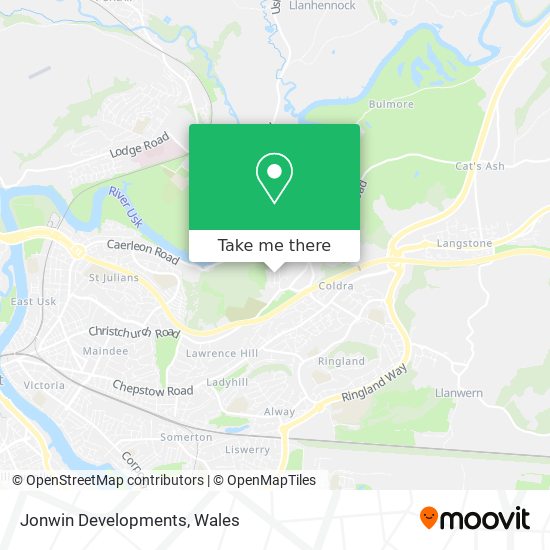 Jonwin Developments map
