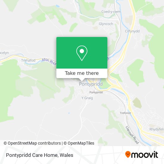 Pontypridd Care Home map