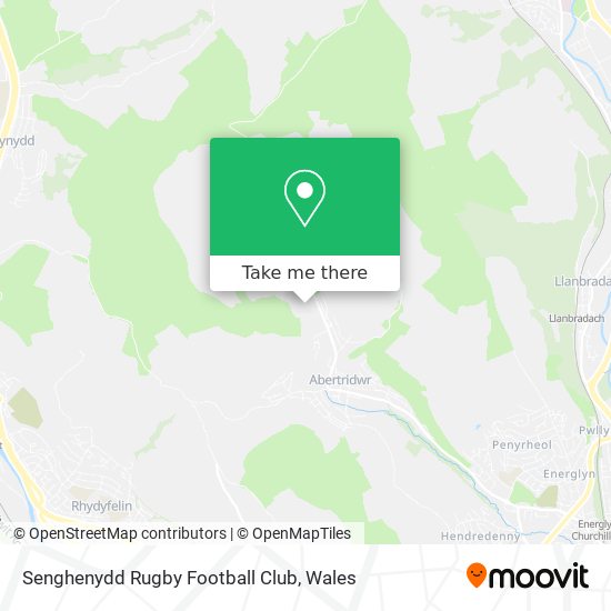 Senghenydd Rugby Football Club map