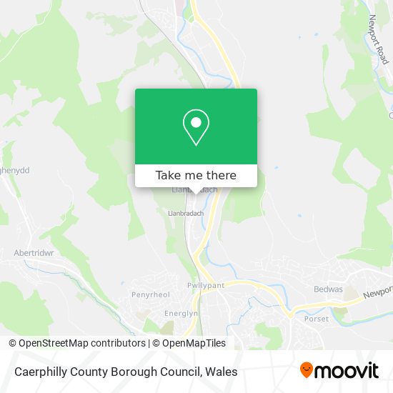 Caerphilly County Borough Council map