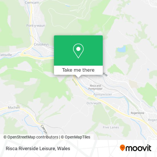 Risca Riverside Leisure map