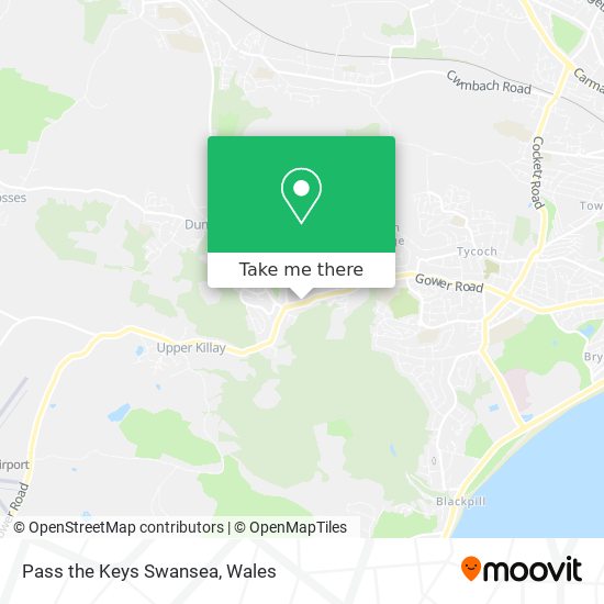 Pass the Keys Swansea map