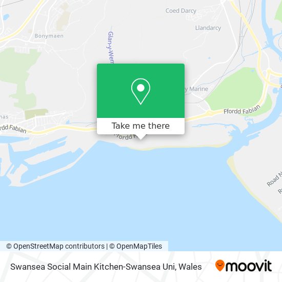Swansea Social Main Kitchen-Swansea Uni map