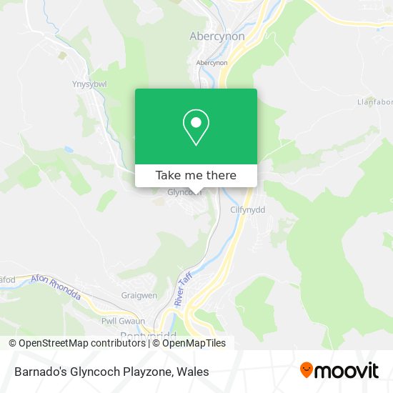 Barnado's Glyncoch Playzone map