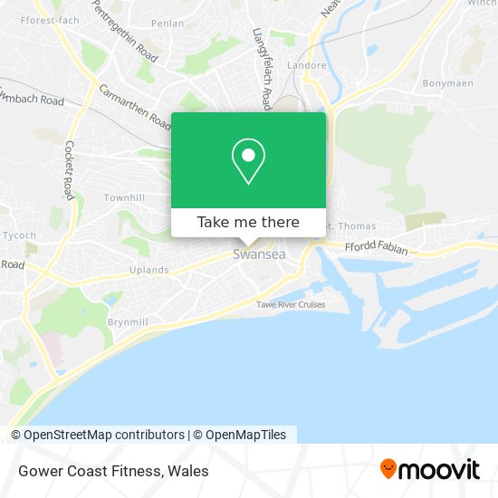 Gower Coast Fitness map