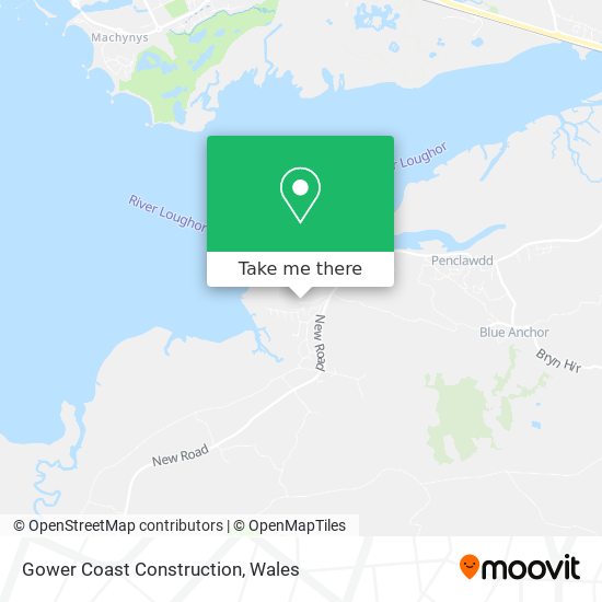 Gower Coast Construction map