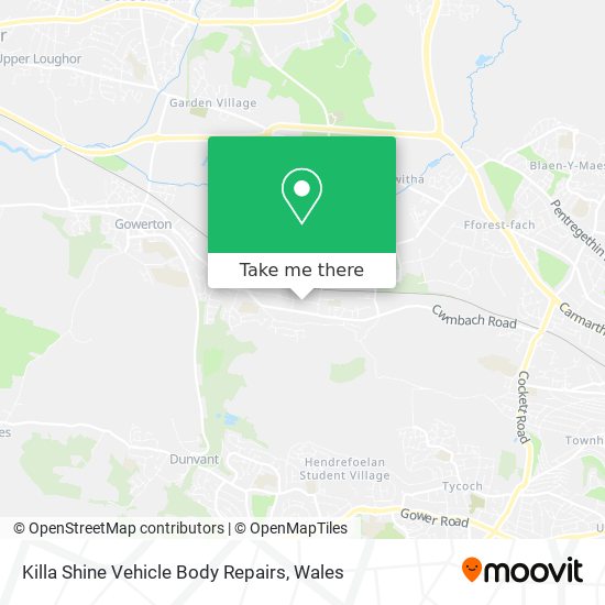 Killa Shine Vehicle Body Repairs map