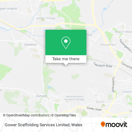 Gower Scaffolding Services Limited map