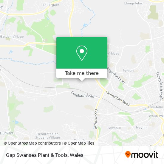 Gap Swansea Plant & Tools map