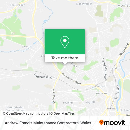 Andrew Francis Maintenance Contractors map