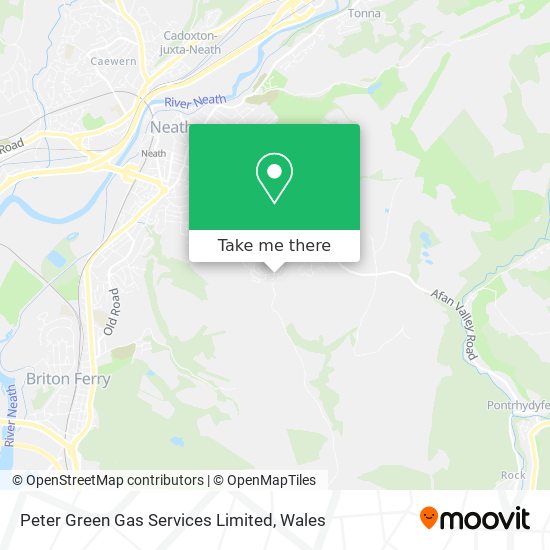 Peter Green Gas Services Limited map