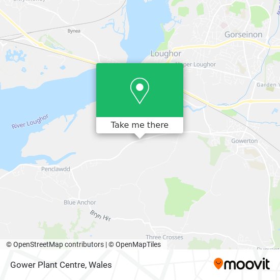 Gower Plant Centre map