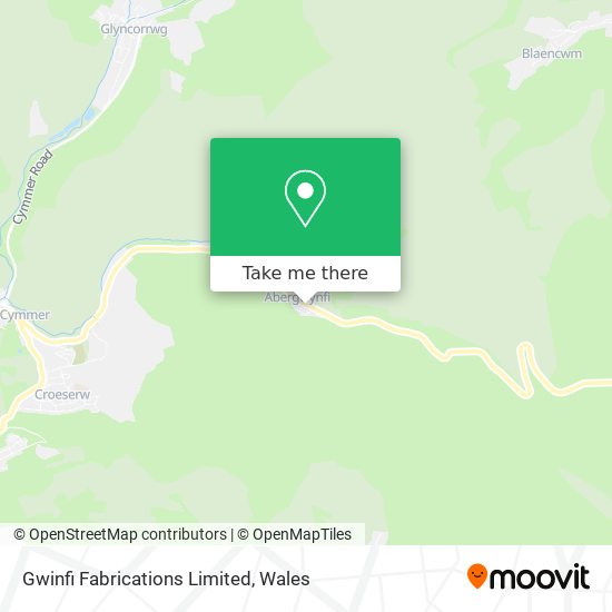 Gwinfi Fabrications Limited map