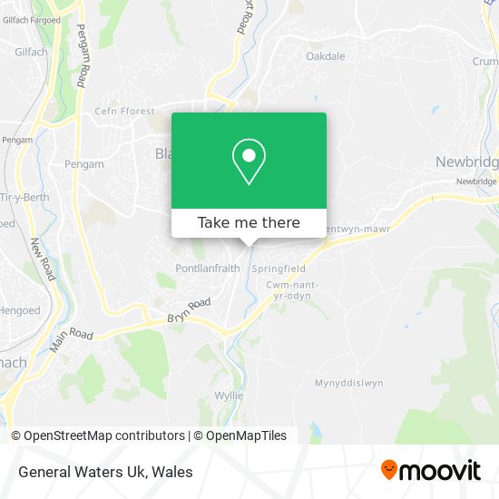 General Waters Uk map