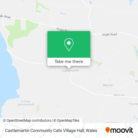 Castlemartin Community Cafe Village Hall map
